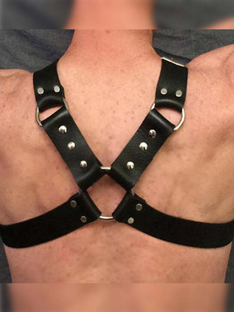 BLACKRISS™Adult Men's Adjustable Body Strap Harness - Black-Blackriss