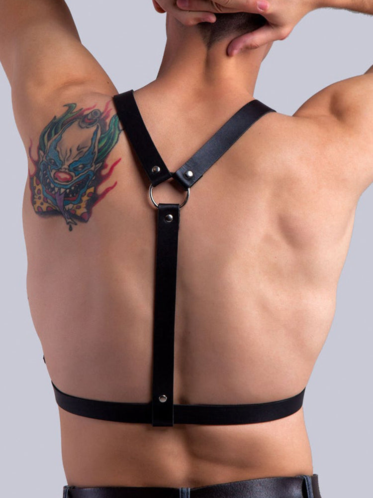 BLACKRISS™Men's Personality Belt Suspender - Black-Blackriss