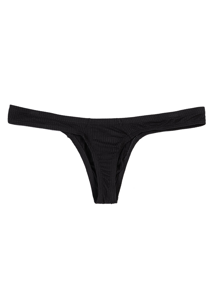BLACKRISS™Men's Low Waist Bikini Underwear - Black-Blackriss