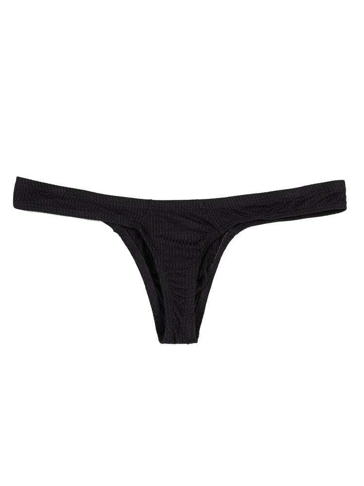 BLACKRISS™Men's Low Waist Bikini Underwear - Black-Blackriss