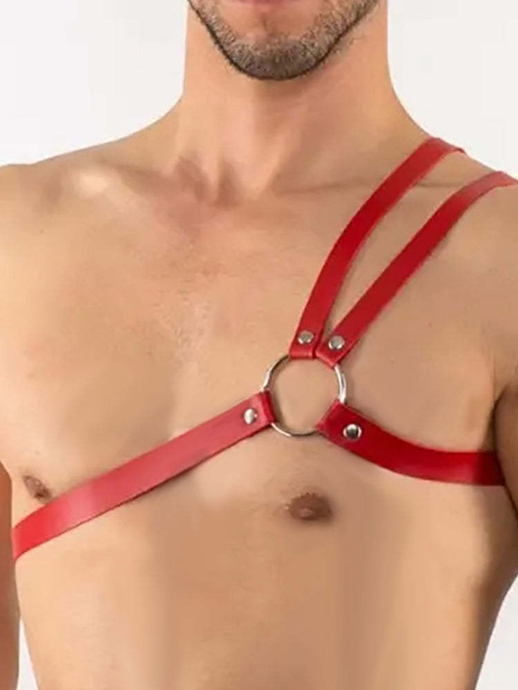 BLACKRISS™Men's Special Prop Leather Restraint Belt Harness-Blackriss