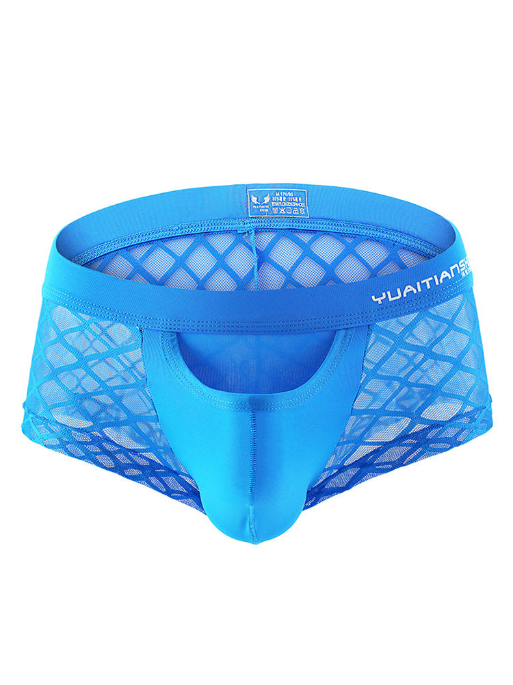 BLACKRISS™Breathable Lace Mid Waist Boxer Briefs-Blackriss