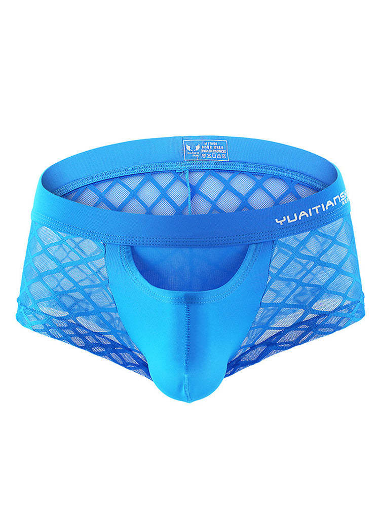 BLACKRISS™Breathable Lace Mid Waist Boxer Briefs-Blackriss