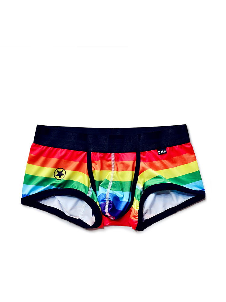 BLACKRISS™Quick Dry Sexy Rainbow Stripe Boxer Briefs-Blackriss