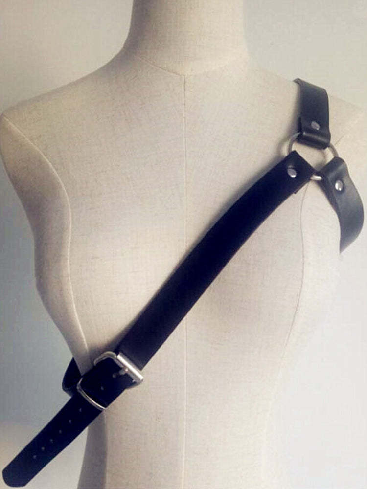 BLACKRISS™Fashion Men's Punk Chest Strap Harness - Black-Blackriss