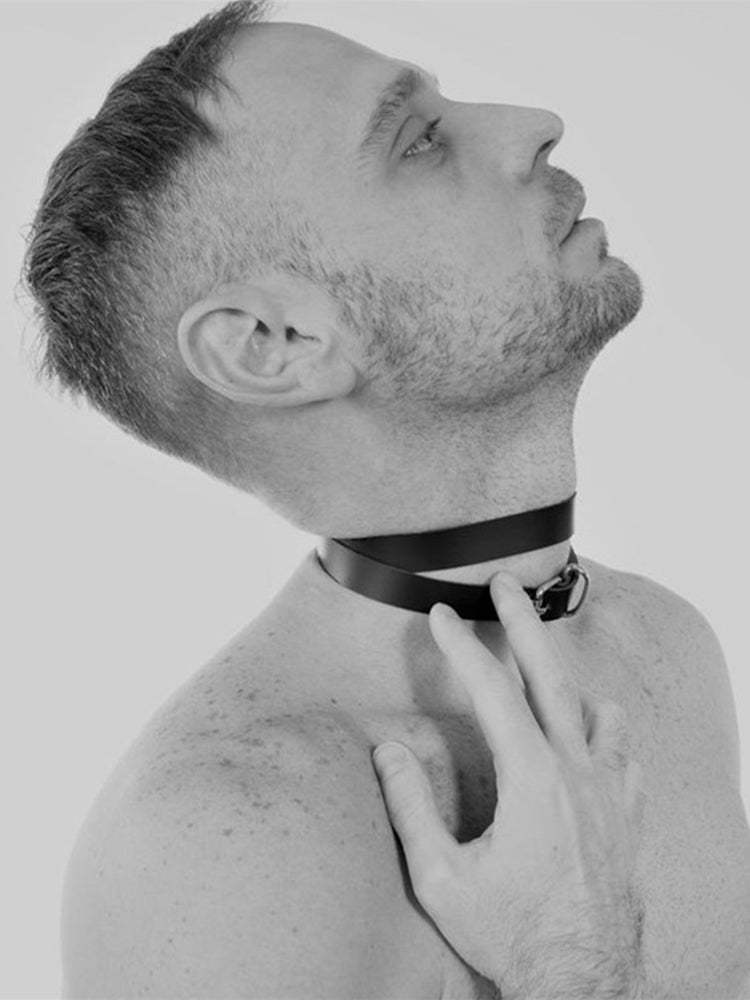 BLACKRISS™Vintage Leather Choker Necklace - Black-Blackriss