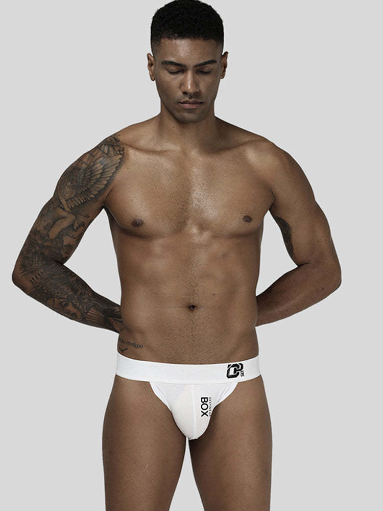 BLACKRISS™Men's Solid Color Cotton Sexy Thong-Blackriss