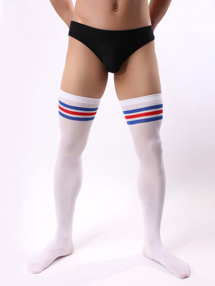 BLACKRISS™Men's Striped Stockings - White-Blackriss