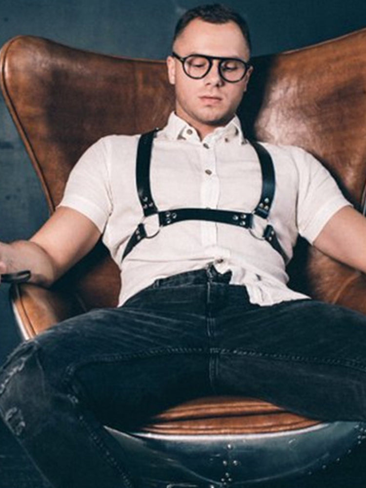 BLACKRISS™Mens Chest Harness Sexy Belts - Black-Blackriss