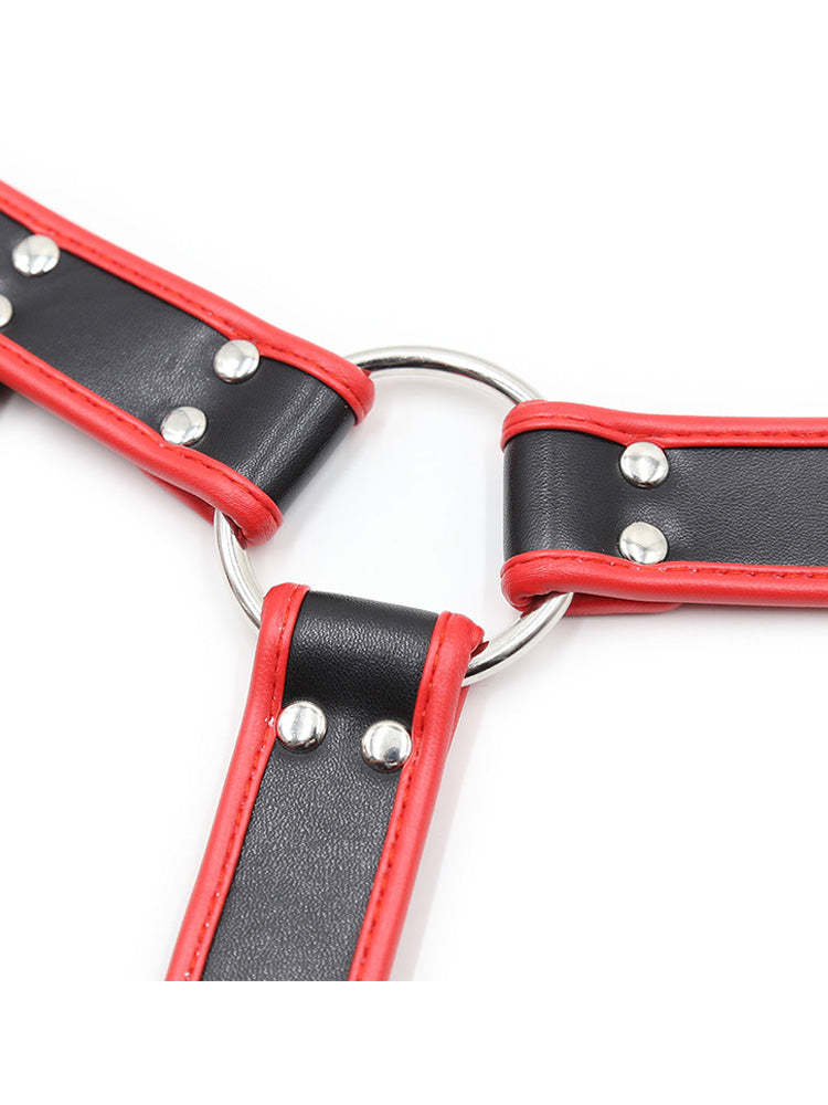 BLACKRISS™Men's Leather Studded Corset Shoulder Harness-Blackriss