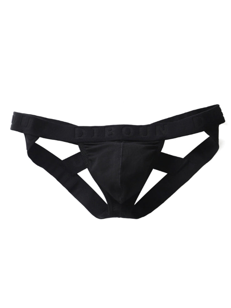 BLACKRISS™Cotton U Bulge Pouch Double Thong-Blackriss