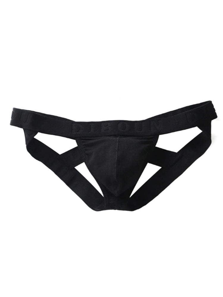 BLACKRISS™Cotton U Bulge Pouch Double Thong-Blackriss