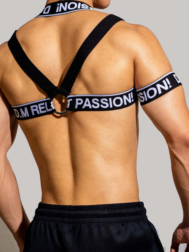 BLACKRISS™Men's Letter Sexy Elastic Shoulder Strap Harness-Blackriss