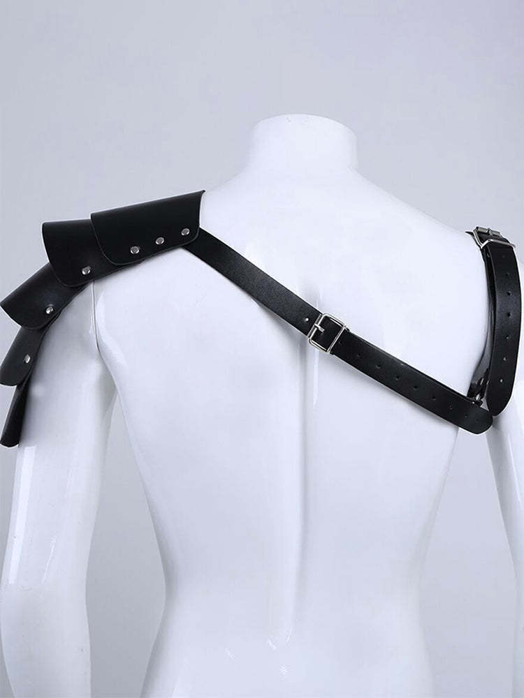 BLACKRISS™Men Faux Leather Armor Chest Harness-Blackriss