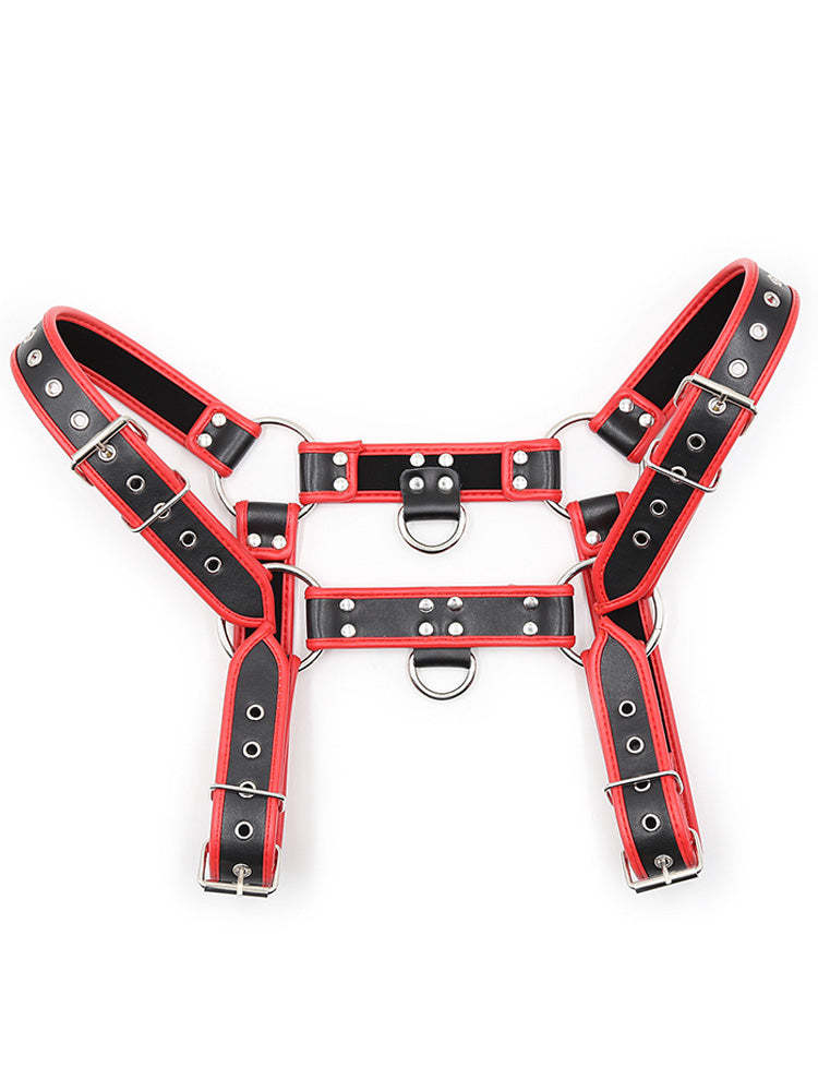 BLACKRISS™Men's Leather Studded Corset Shoulder Harness-Blackriss