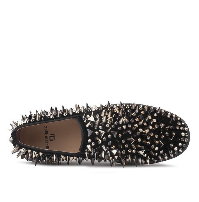 BLACKRISS™Men's Punk Rivet Slip On Shoes Casual Fashion Shoes-Blackriss