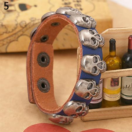 Blackriss™Leather Skull Bracelet-Blackriss