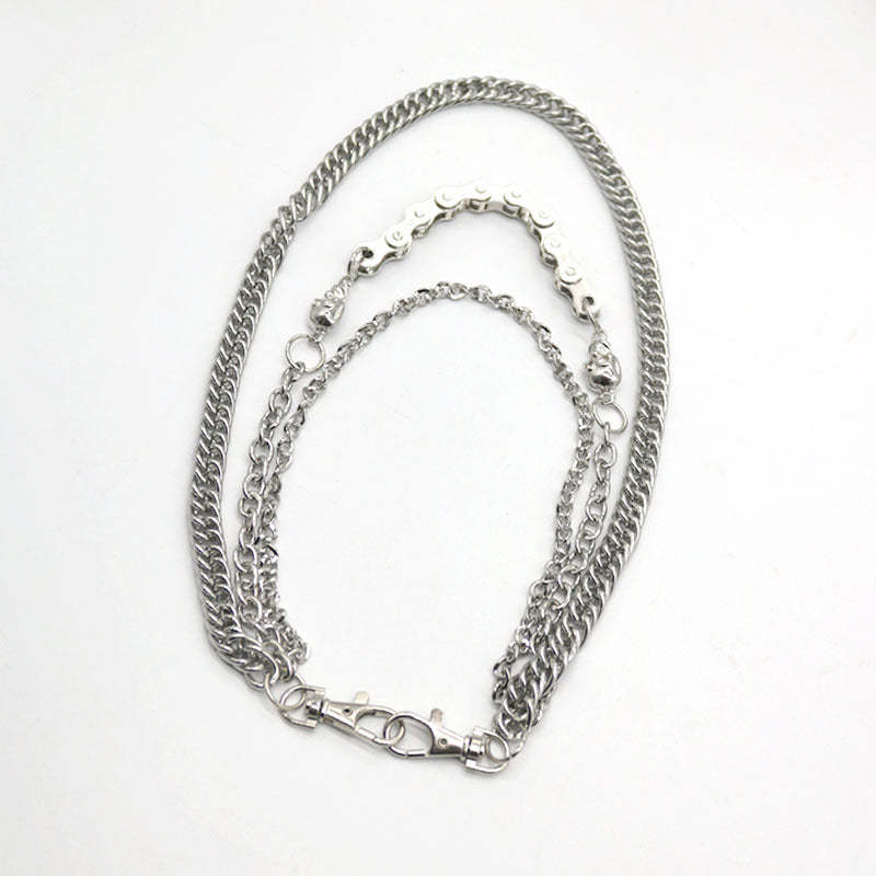 BLACKRISS™Silver Skull Belt Chain-Blackriss