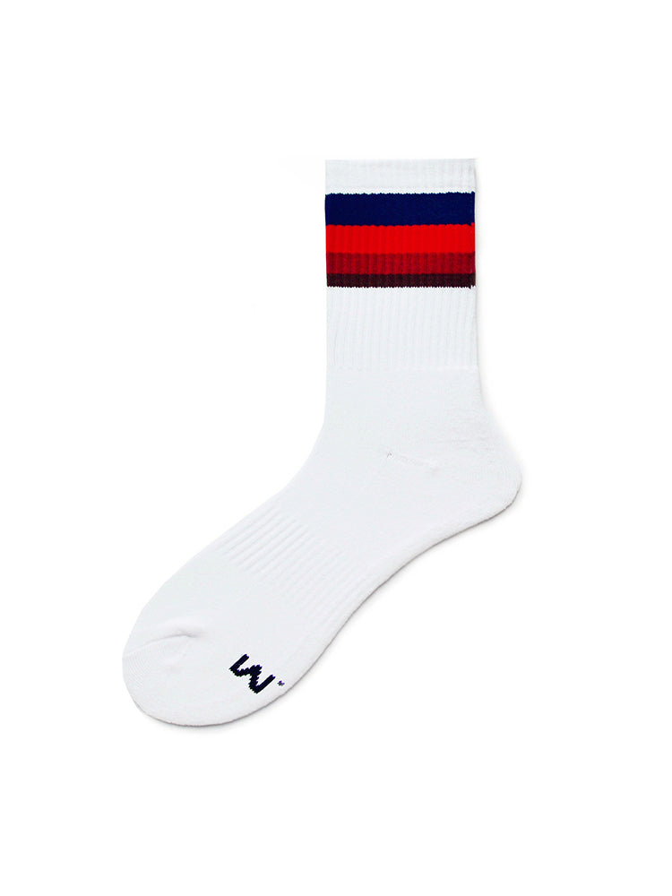BLACKRISS™Rainbow Striped Sports Cotton Socks-Blackriss