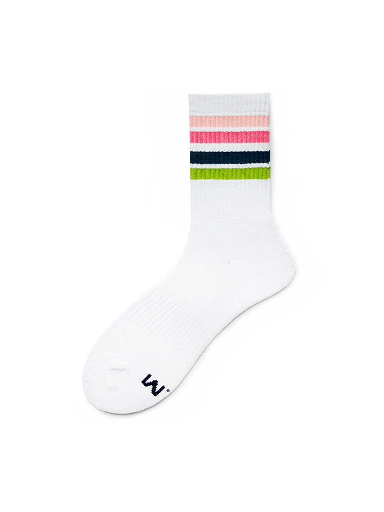 BLACKRISS™Rainbow Striped Sports Cotton Socks-Blackriss