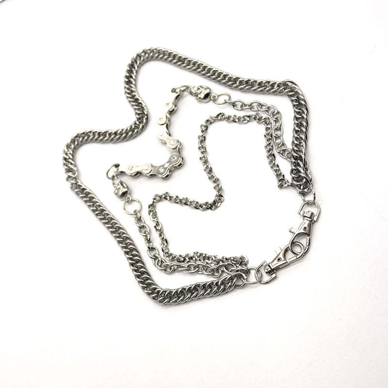 BLACKRISS™Silver Skull Belt Chain-Blackriss