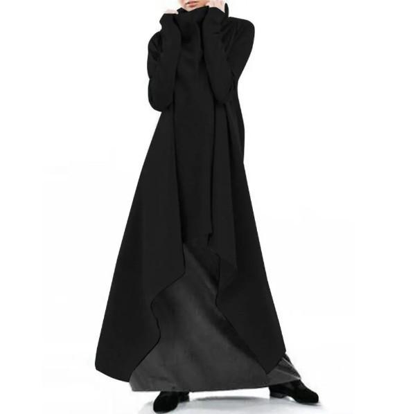 BLACKRISS™Gothic Loose irregular solid color robe-Blackriss
