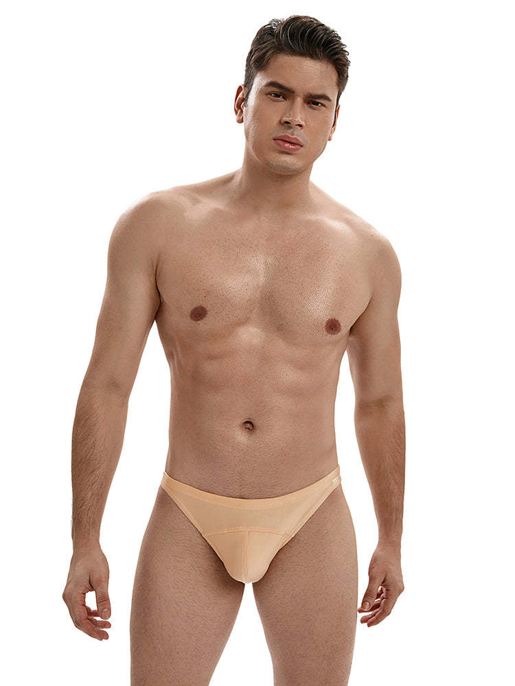 BLACKRISS™Low Waist Shiny Swim Bikini Briefs - Yellow-Blackriss