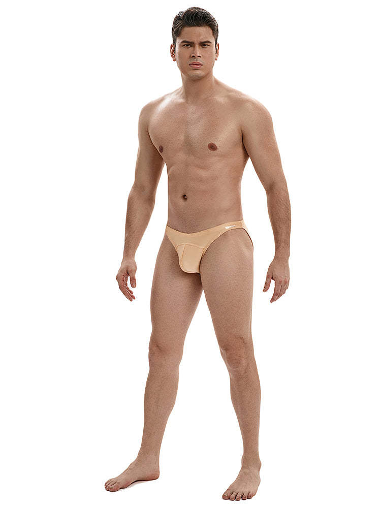 BLACKRISS™Low Waist Shiny Swim Bikini Briefs - Yellow-Blackriss