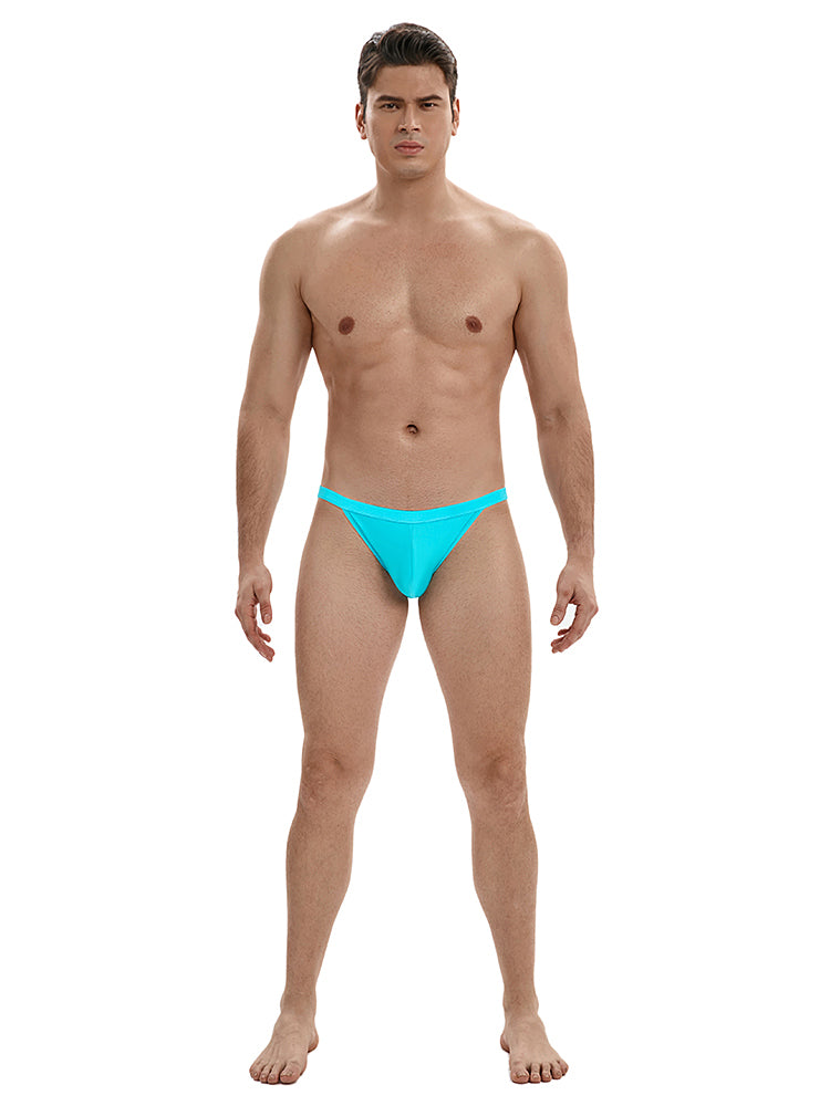 BLACKRISS™Low Waist Shiny Bikini Swim - Blue-Blackriss