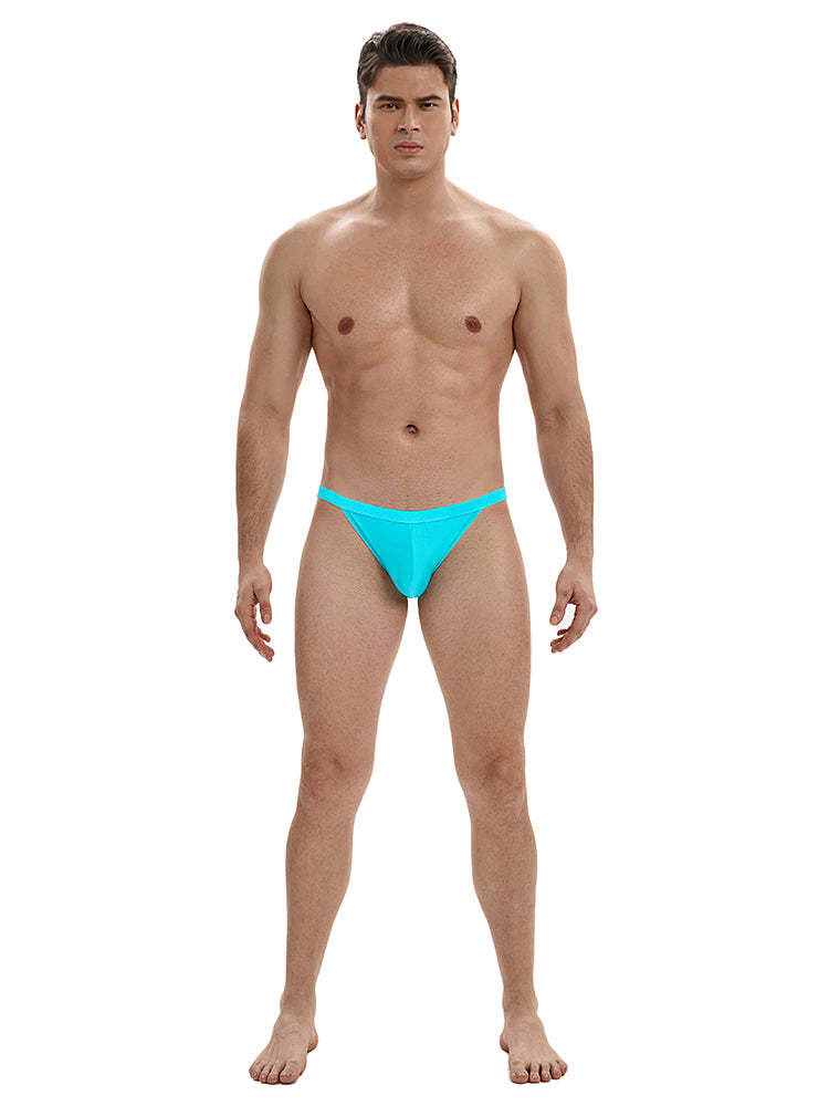 BLACKRISS™Low Waist Shiny Bikini Swim - Blue-Blackriss