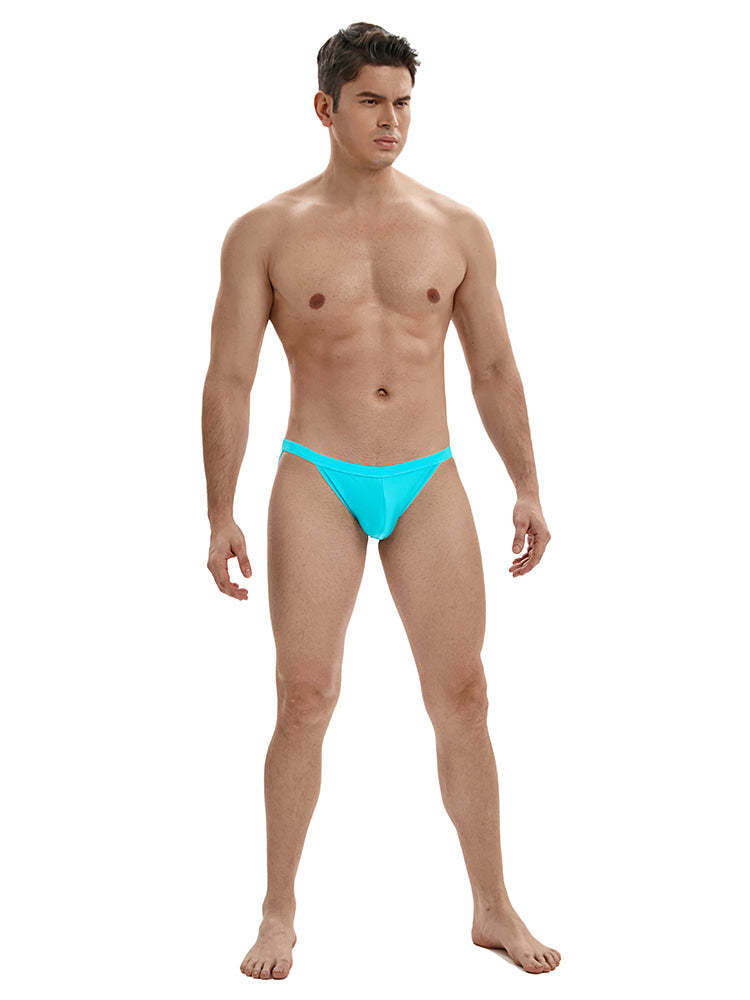 BLACKRISS™Low Waist Shiny Bikini Swim - Blue-Blackriss