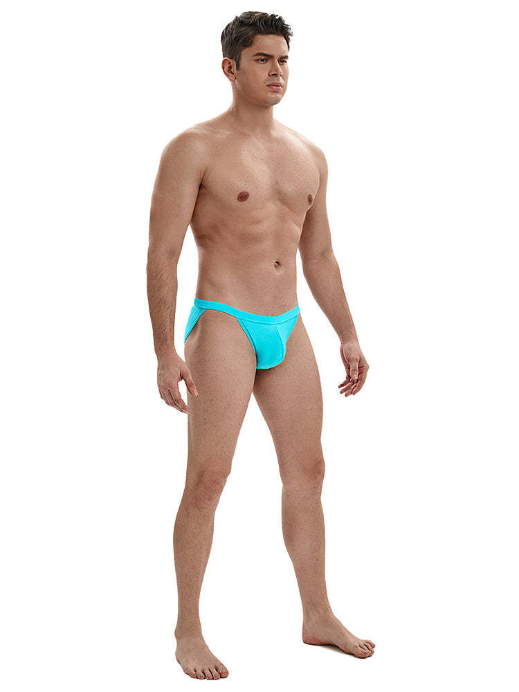 BLACKRISS™Low Waist Shiny Bikini Swim - Blue-Blackriss