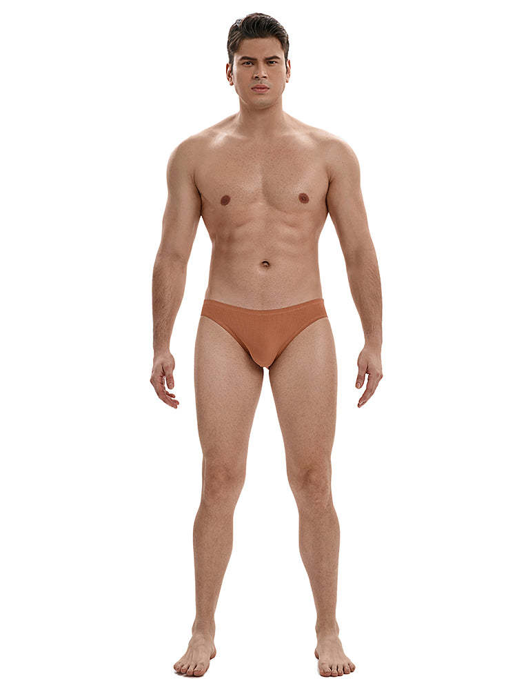 BLACKRISS™Briefs with Bulge Pouch- Brown-Blackriss