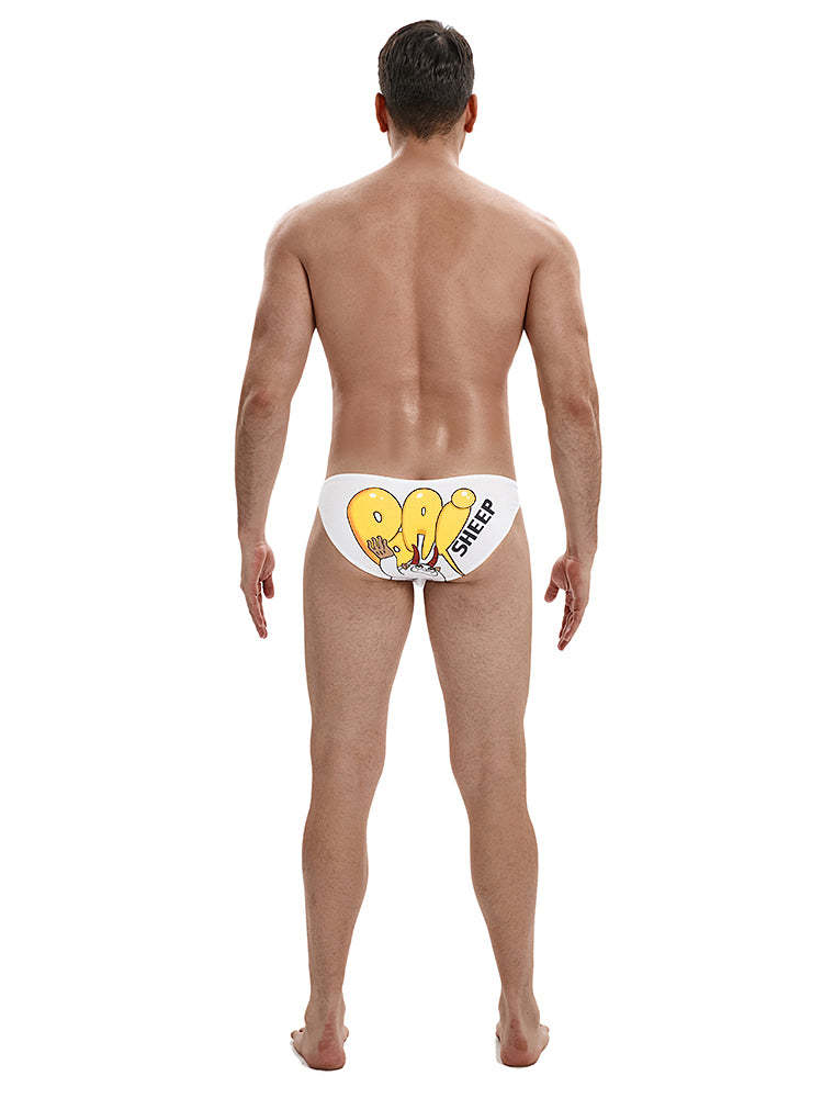 BLACKRISS™Penguin Sheep Bikini Briefs - White-Blackriss