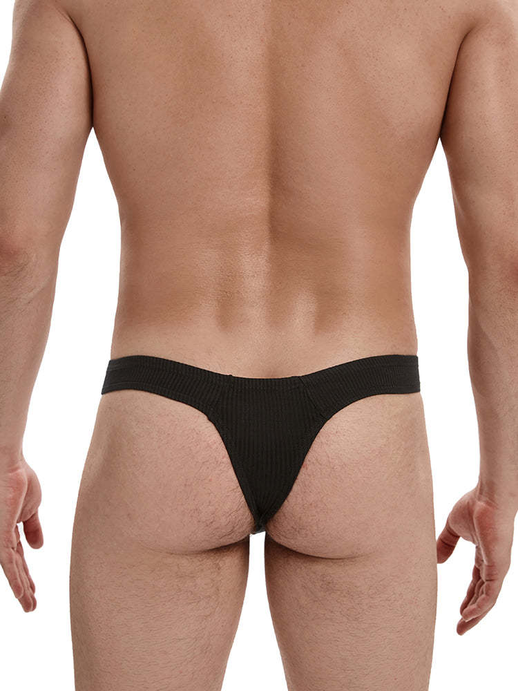 BLACKRISS™Men's Low Waist Bikini Underwear - Black-Blackriss