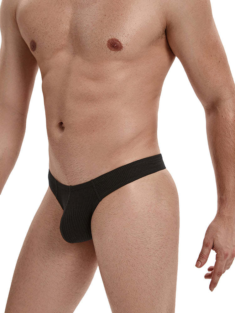 BLACKRISS™Men's Low Waist Bikini Underwear - Black-Blackriss