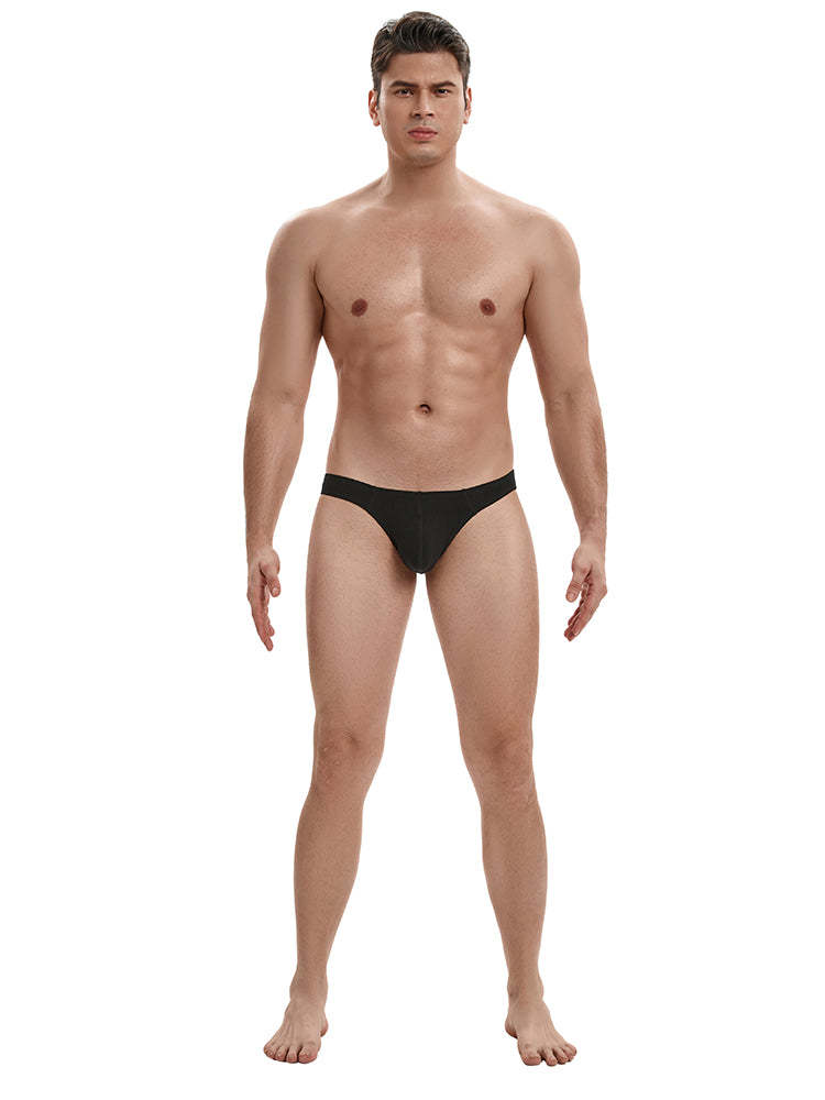 BLACKRISS™Men's Low Waist Bikini Underwear - Black-Blackriss