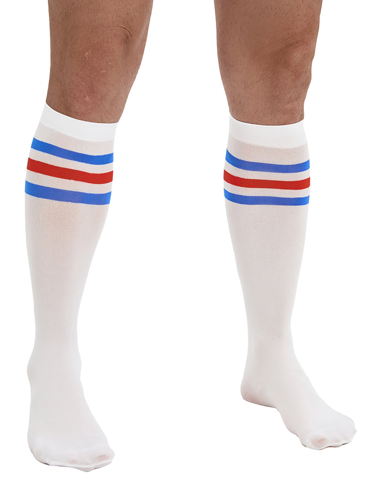BLACKRISS™Men's Striped Stockings - White-Blackriss