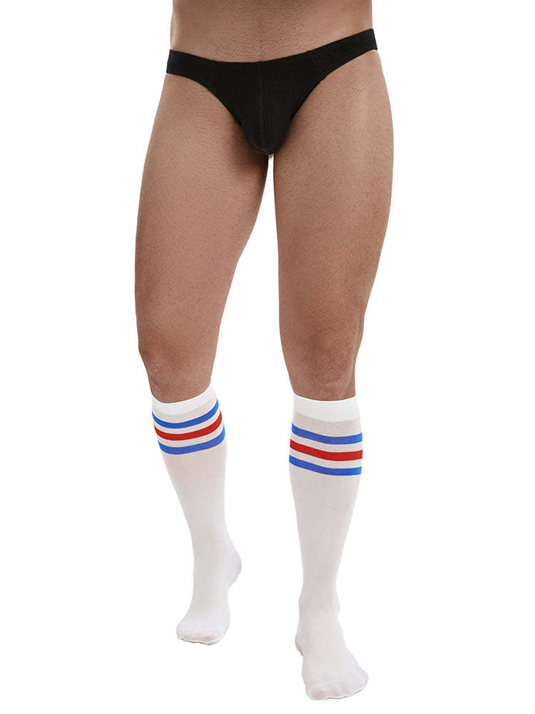 BLACKRISS™Men's Striped Stockings - White-Blackriss