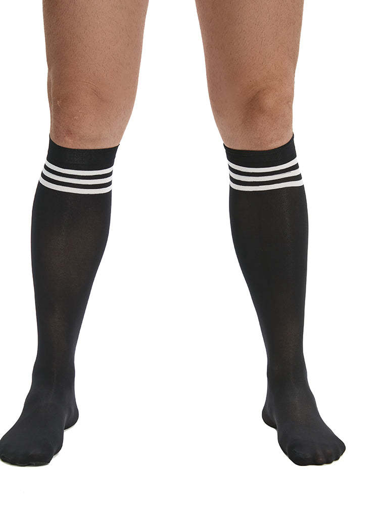 BLACKRISS™Men's Striped Stockings - Black-Blackriss
