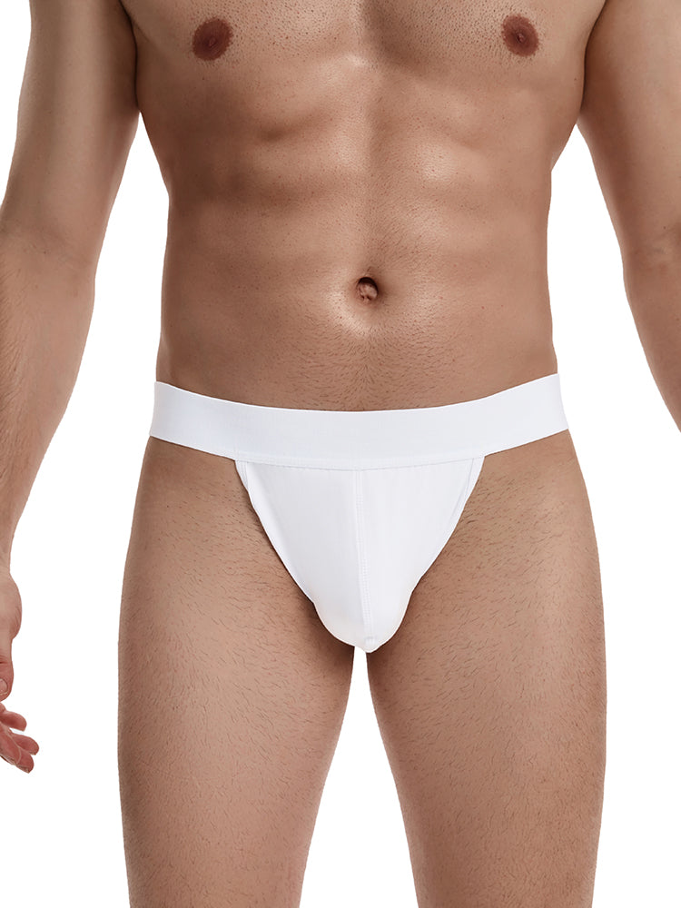 BLACKRISS™Cool and Breathable Mid Waist Men's Thong - White-Blackriss