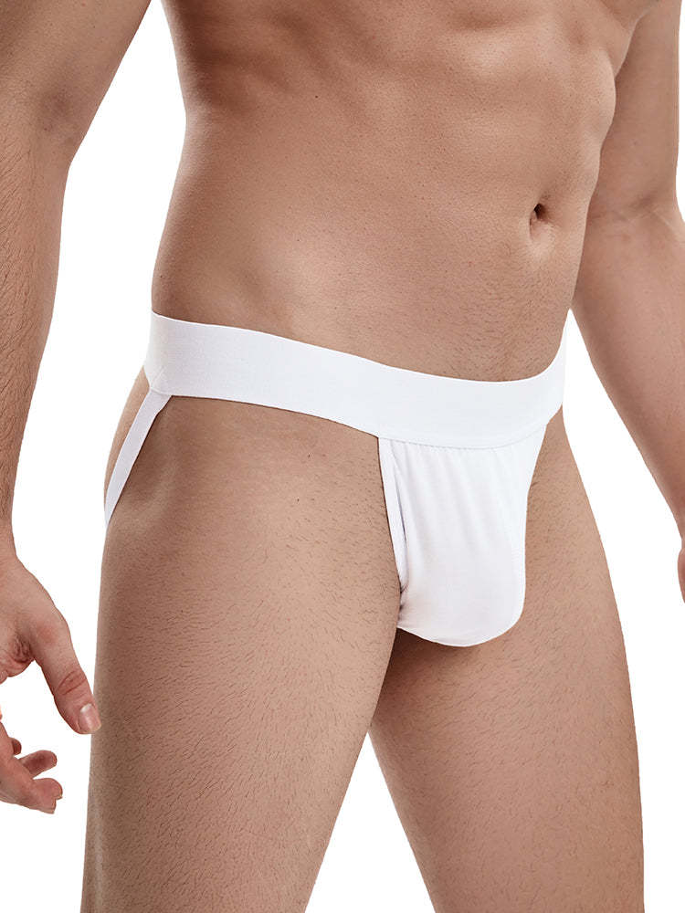 BLACKRISS™Cool and Breathable Mid Waist Men's Thong - White-Blackriss