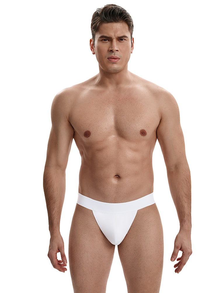 BLACKRISS™Cool and Breathable Mid Waist Men's Thong - White-Blackriss