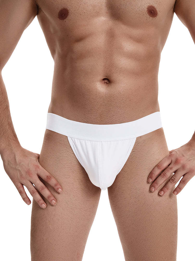 BLACKRISS™Cool and Breathable Mid Waist Men's Thong - White-Blackriss