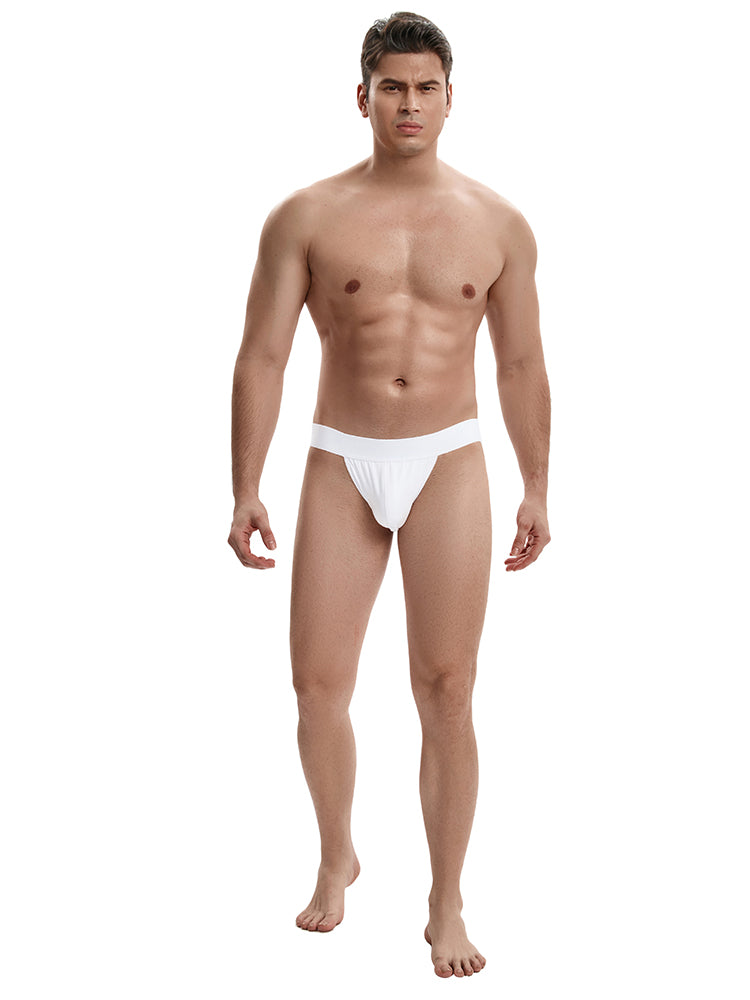 BLACKRISS™Cool and Breathable Mid Waist Men's Thong - White-Blackriss