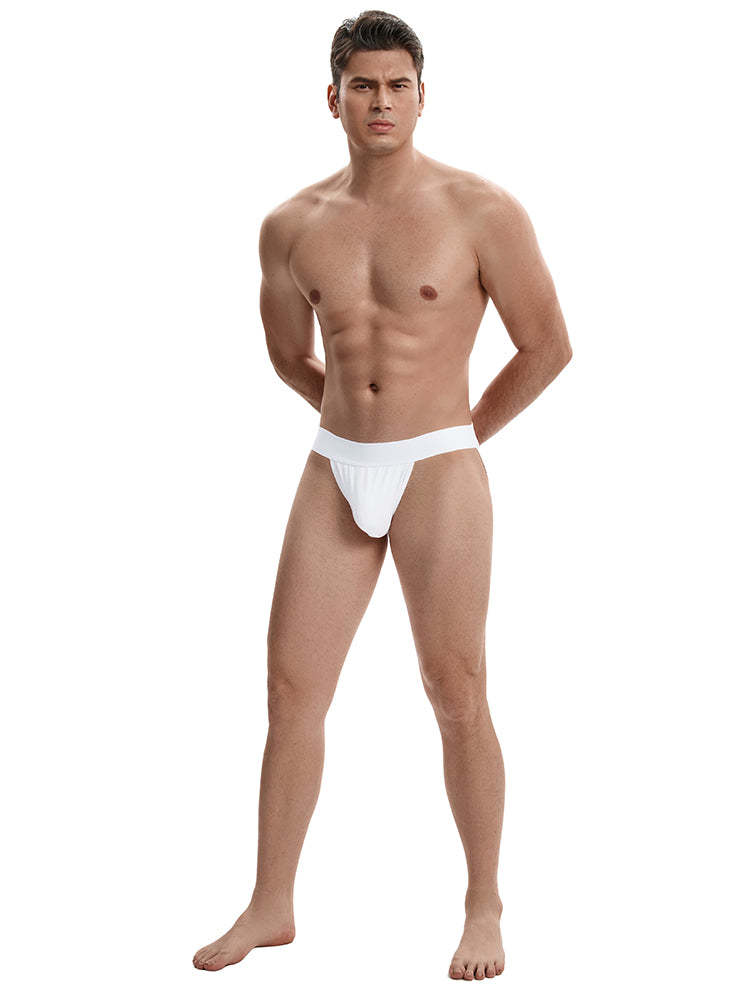 BLACKRISS™Cool and Breathable Mid Waist Men's Thong - White-Blackriss