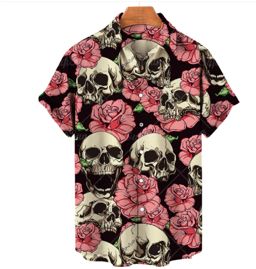BLACKRISS™Hawaiian Skull Shirt-Blackriss