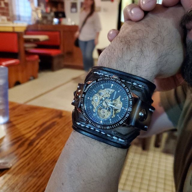 BLACKRISS™Men's Steampunk Waterproof Wrist Watch-Blackriss