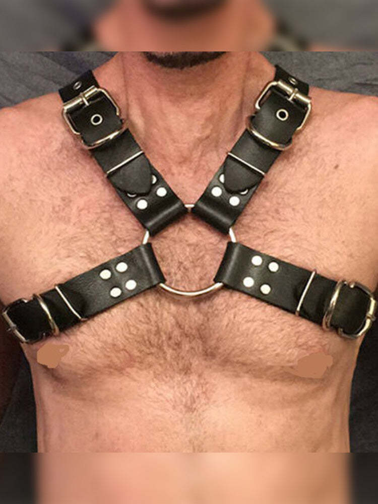 BLACKRISS™Adult Men's Adjustable Body Strap Harness - Black-Blackriss