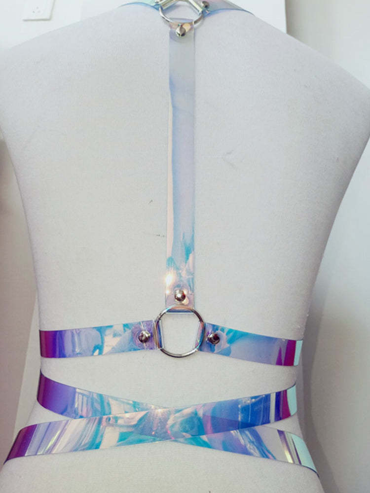 BLACKRISS™Pvc Colorful Punk Style Detachable Harness Strap Belt-Blackriss